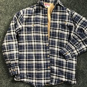 wrangler sherpa lined flannel